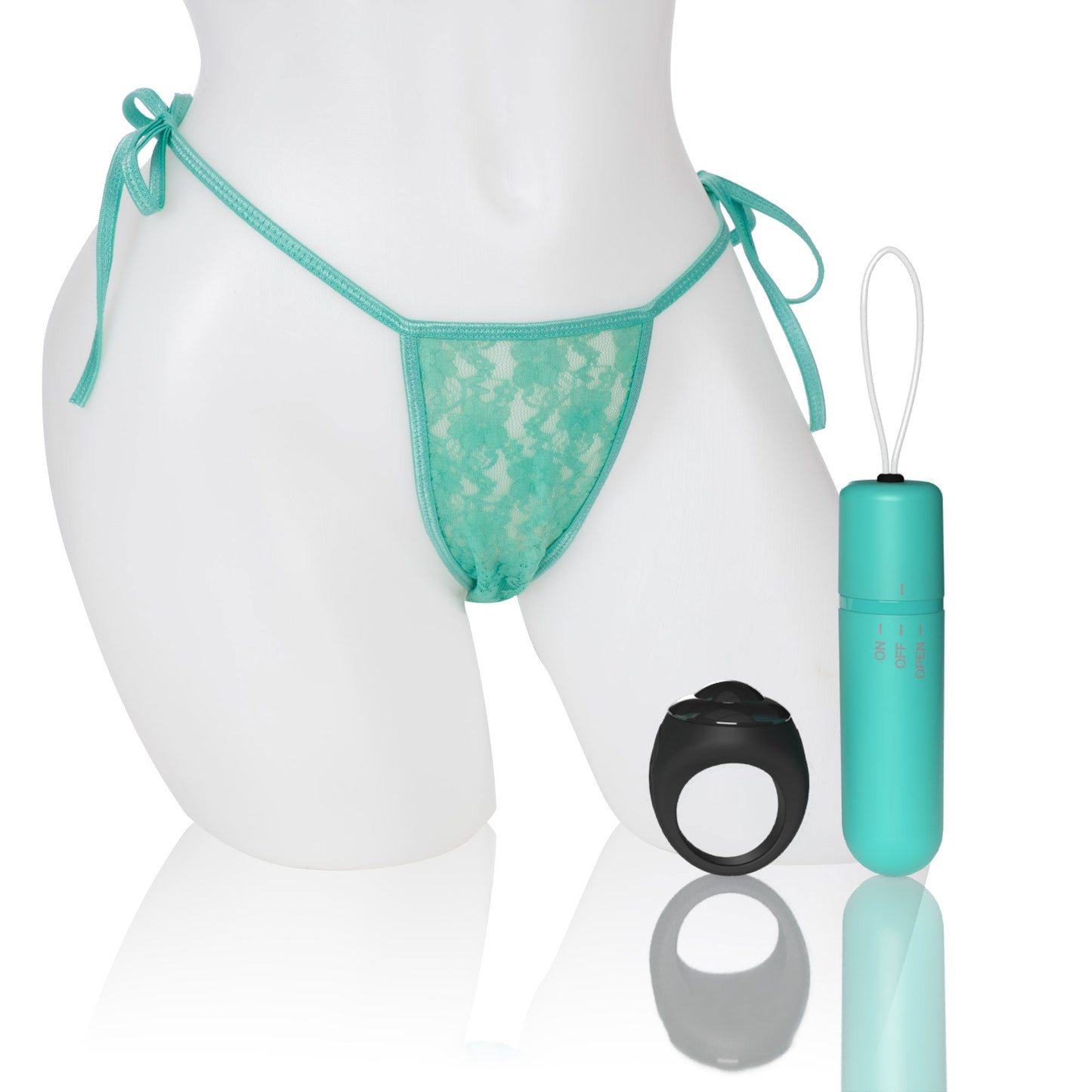 Screaming O 4t - Vibrating Panty Set With Remote Control Ring - Kiwi SO-4TPNT-KW