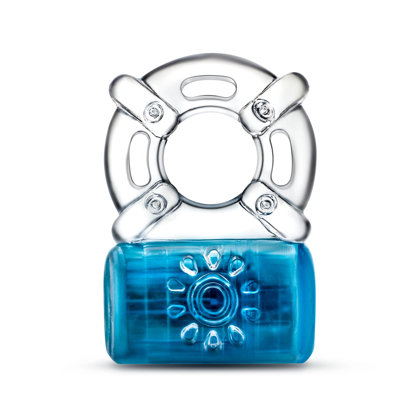 "Play With Me - Pleaser Rechargeable C-Ring - Blue BL-31912"