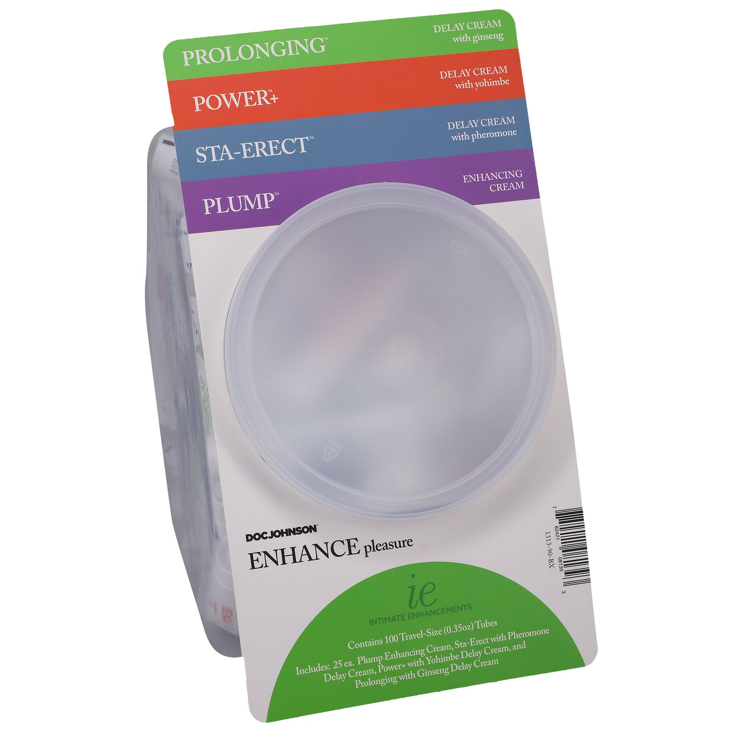 Intimate Enhancements - Enhance Pleasure - Fishbowl Display - 100 Pieces - 0.35 Oz Tubes DJ1313-90-BX