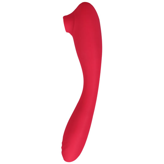 "This Product Sucks - Sucking Clitoral Stimulator  With Bendable G-Spot Vibrator - Pink DJ0990-26-BX"