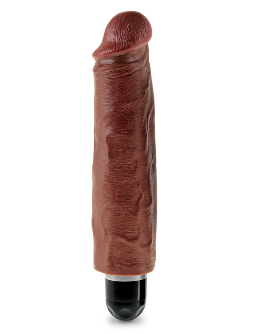 "King Cock 7 Inch Vibrating Stiffy - Brown PD5522-29"