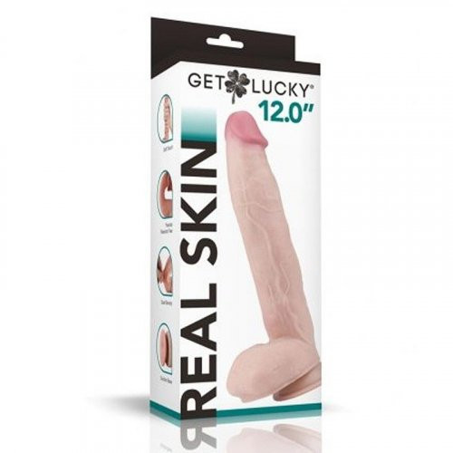 "Real Skin 12 Dual Layer Dildo - Beige VB-GL-3236"