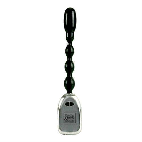 "Silicone Flexi Power Rod Bendable Beaded Probe - Black SE2114032"