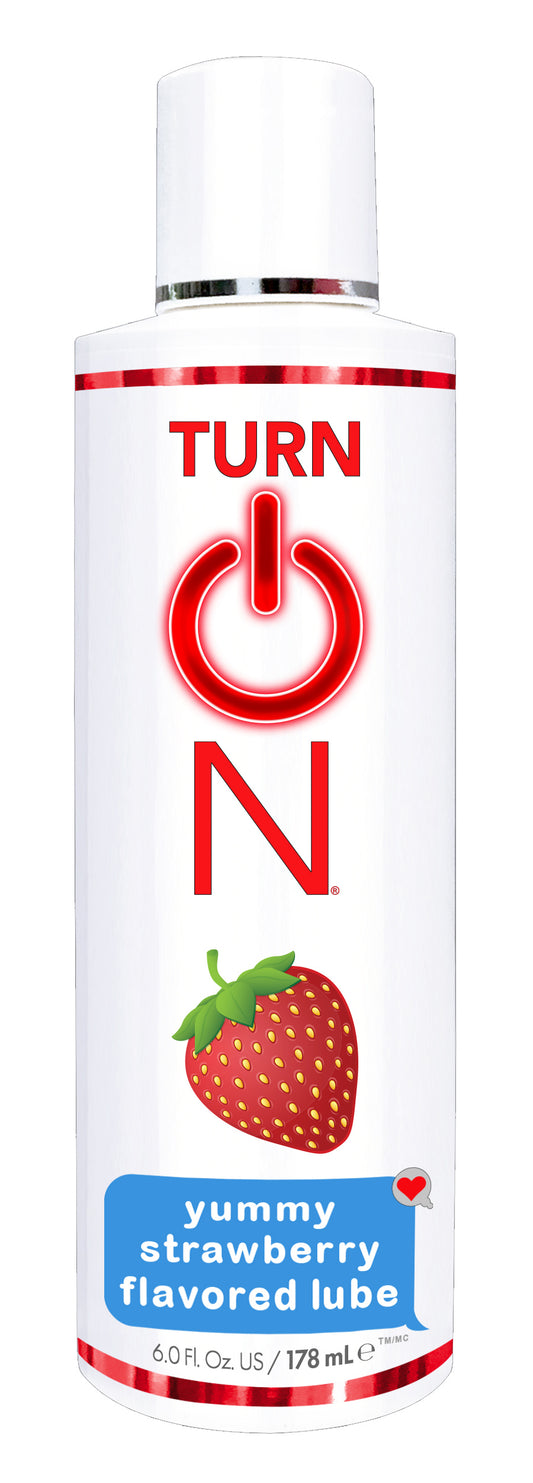 "Turn on Yummy Strawberry Flavored Lube - 6 Fl. Oz. WT56515"