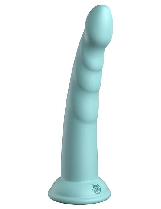 "Dillio Platinum - Slim Seven 7 Inch Dildo - Teal PD5387-14"