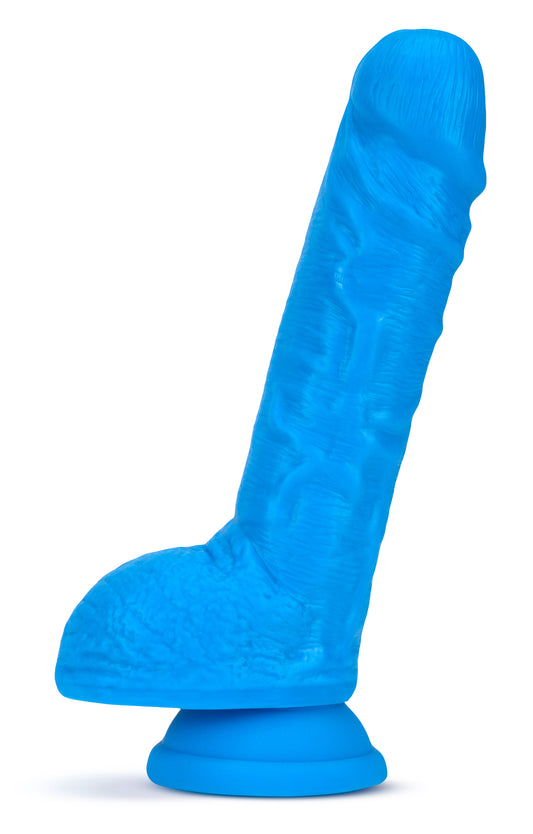 "Neo - 9 Inch Dual Density Dildo - Neon Blue BL-34522"