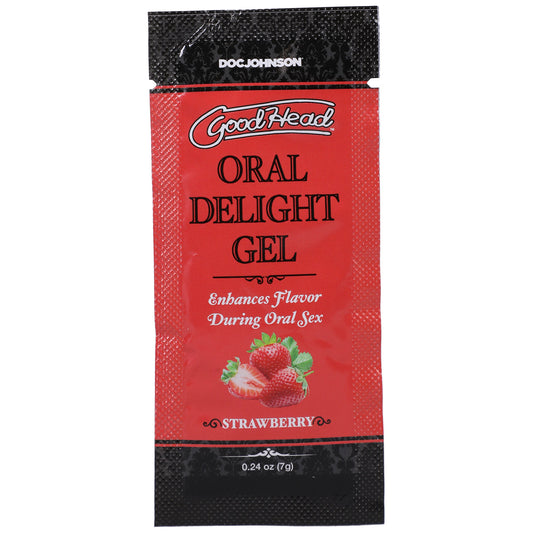 "Goodhead Oral Delight Gel Strawberry 0.24 Oz Bulk DJ1387-39-BU"
