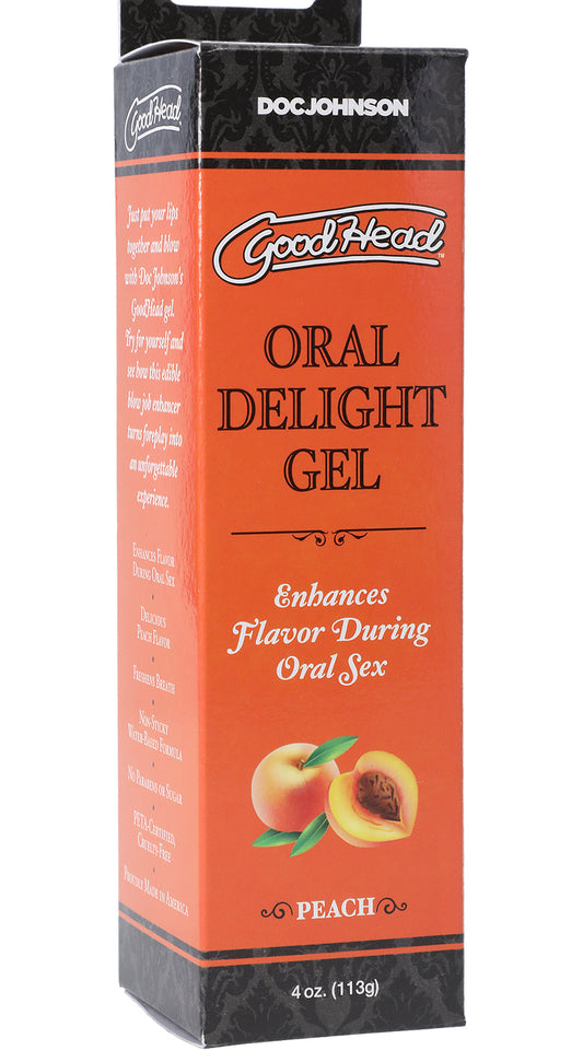 "Goodhead - Oral Delight Gel - Peach - 4 Oz. DJ1361-09-BX"