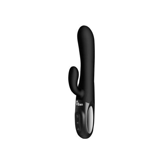 "Hypnotic Clit Teaser and Thrusting Rabbit - Black VB-66108"