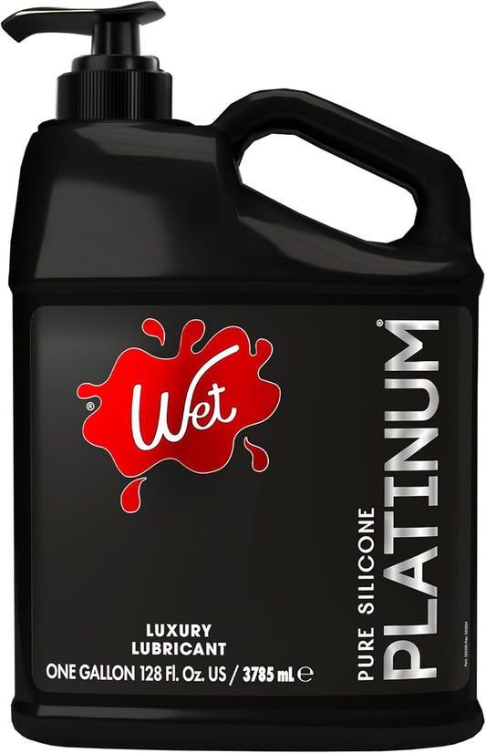 "Wet Platinum Luxury Silicone Lubricant 128oz WT20714"