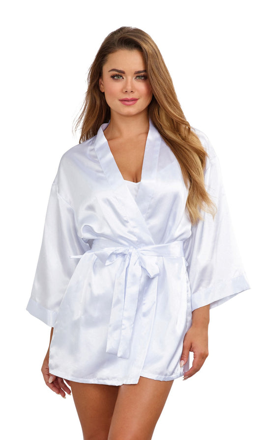 "Robe, Chemise, Padded Hanger - Medium - White DG-3717WHTM"