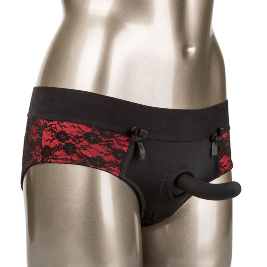 "Scandal Crotchless Pegging Panty Set - S/m SE2712563"