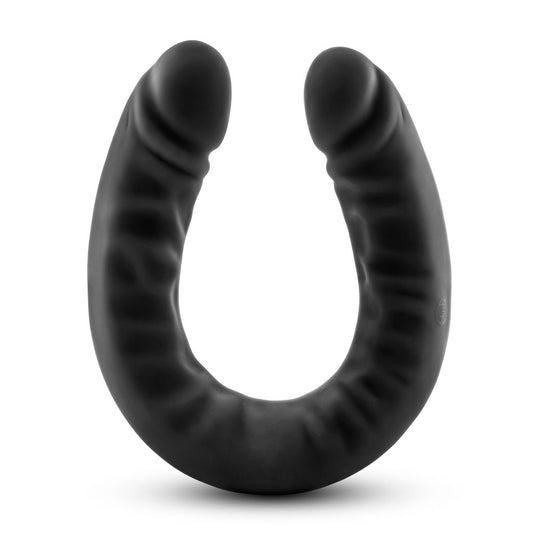 "Ruse - Silicone Double Headed Dildo - 18 Inch - Black BL-32395"
