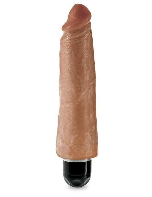 "King Cock 8 Inch Vibrating Stiffy - Tan PD5523-22"