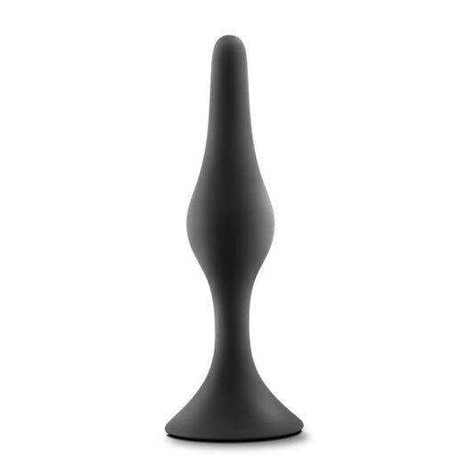 "Anal Adventures Platinum - Silicone Beginner Plug  - Large - Black BL-21635"