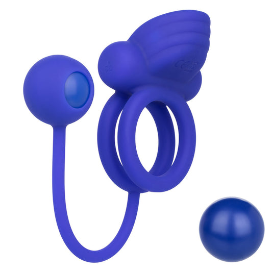 "Silicone Rechargeable Dual Rockin' Rim Enhancer SE1842103"