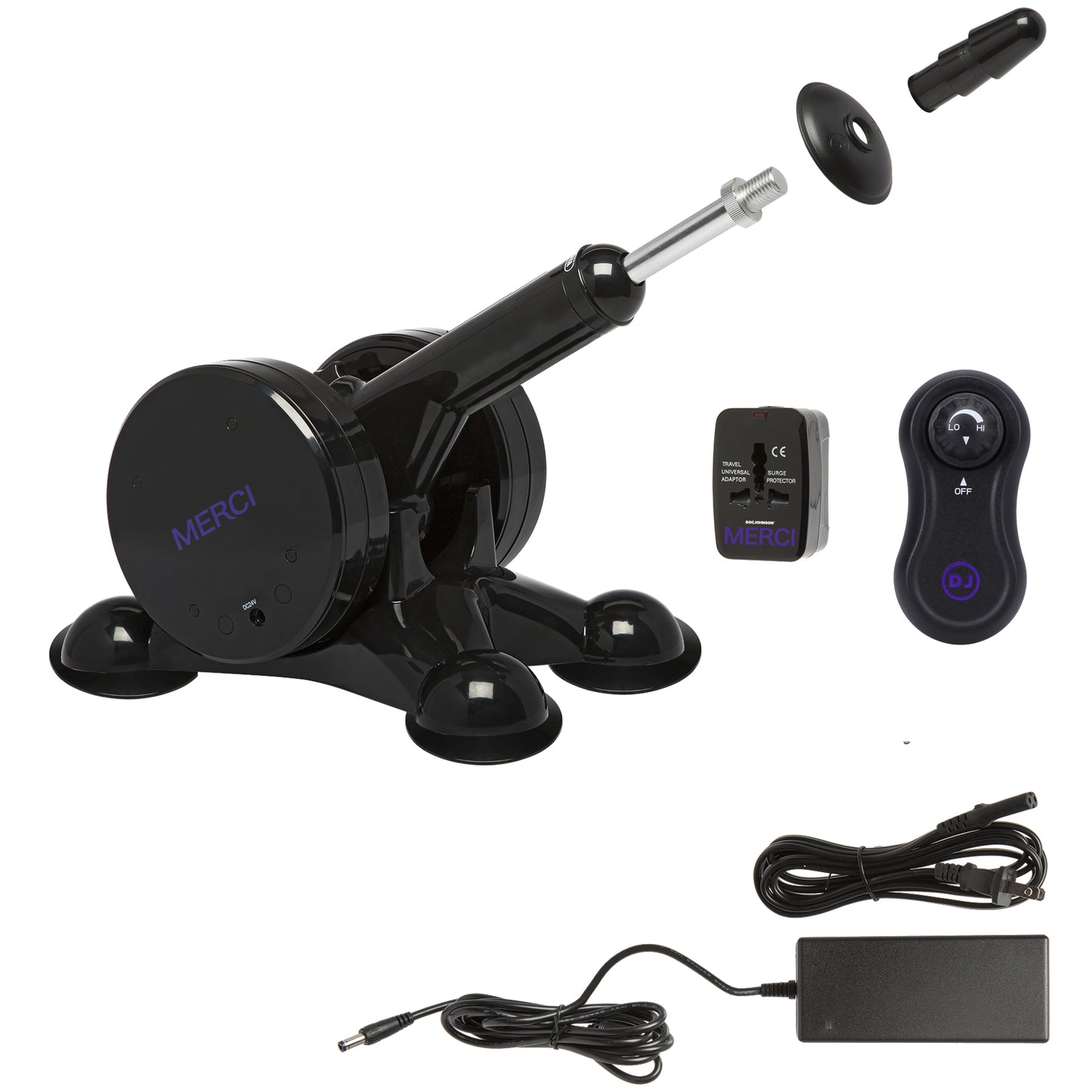 "Merci - Power Banger - Fuck Machine With Wireless  Remote - Black DJ2403-15-BX"