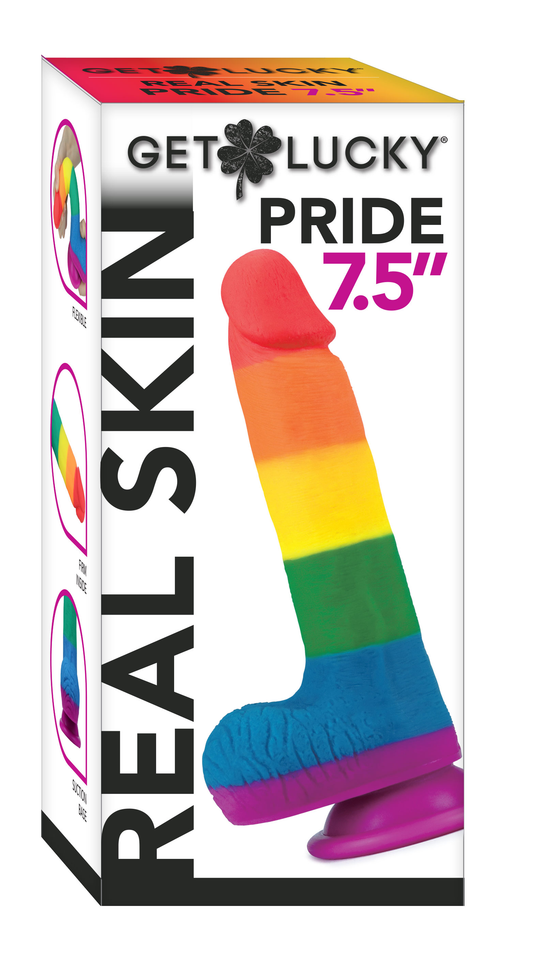 "7.5 Pride Dildo - Rainbow TMN-GL-3014"