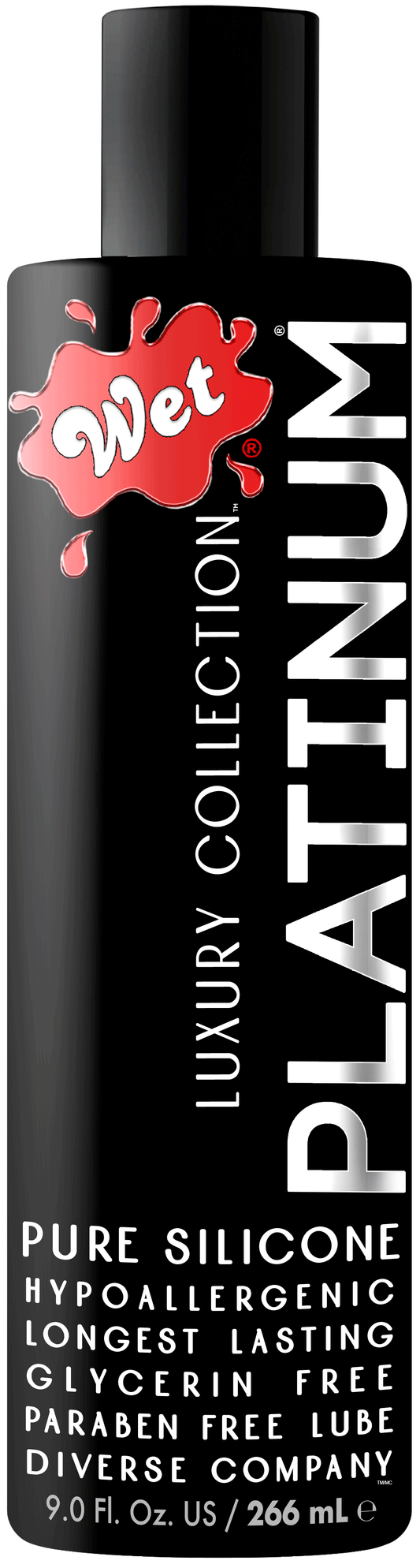 "Wet Platinum Luxury Silicone Lubricant - 9 Fl. Oz. WT20702"