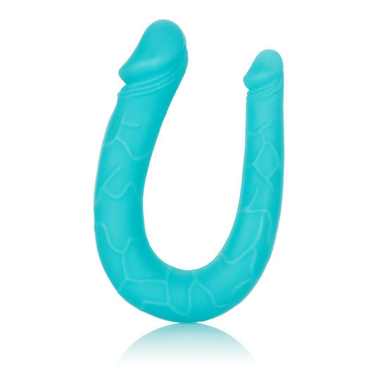 "Silicone Double Dong Ac/dc Dong - Teal SE0311752"