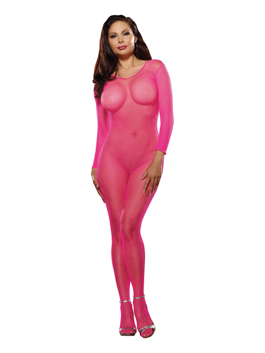 "Bodystocking - Neon Pink - Queen Size DG-0015XNPKQ"