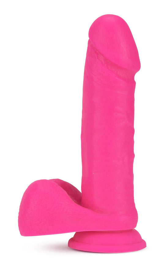 "Neo - 8 Inch Dual Density Dildo - Neon Pink BL-34510"