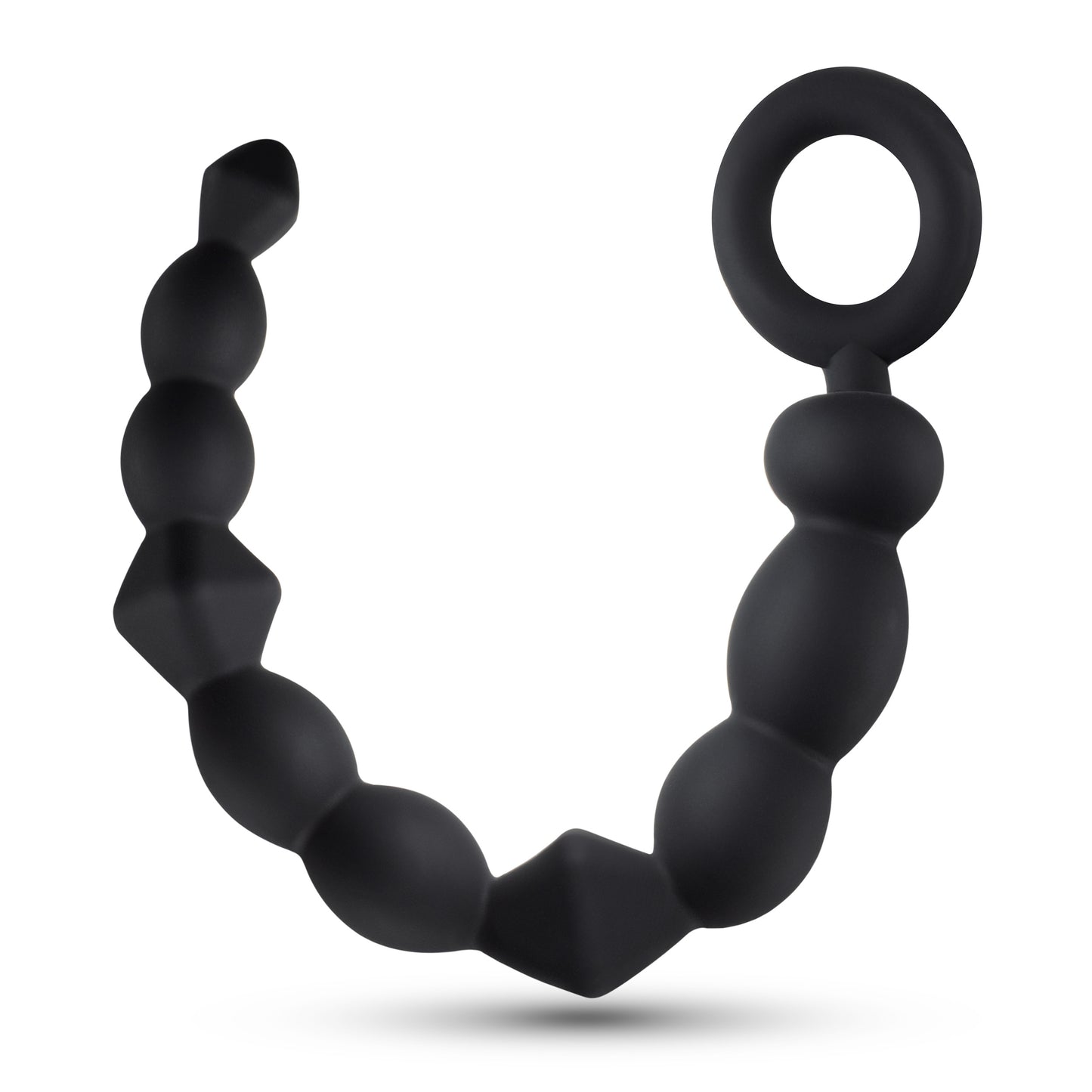 "Anal Adventures Platinum - Silicone Beginner Anal  Beads - Black BL-23945"