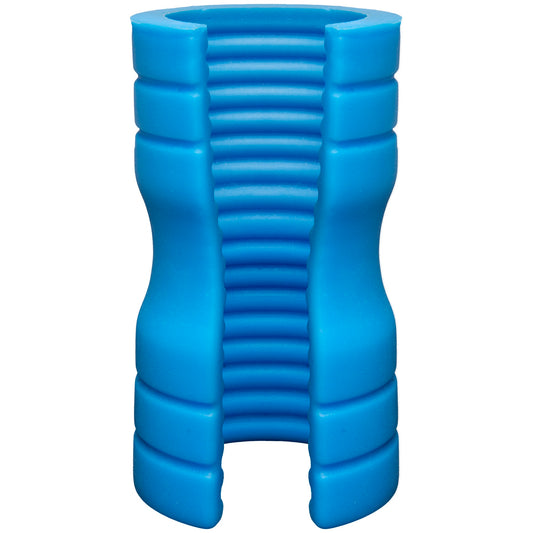 "Optimale  - Truskyn  Silicone Stroker - Ribbed -  Blue DJ0694-02-BX"