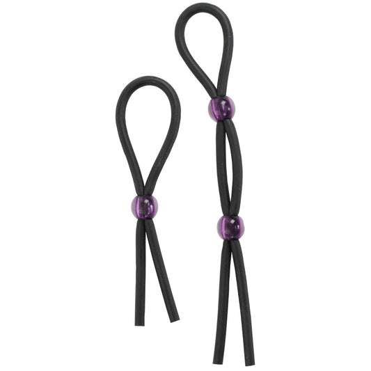 "Silicone Cock Ties - Black DJ2129-02"