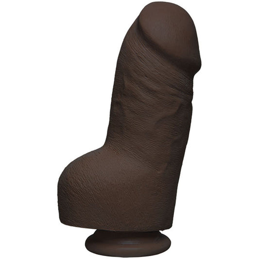 "The D - Fat D - 8 Inch With Balls - Ultraskyn -  Chocolate DJ1700-88-CD"