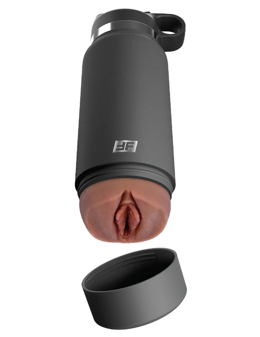 "Fuck Flask - Secret Delight - Grey Bottle - Brown PDRD628-29"