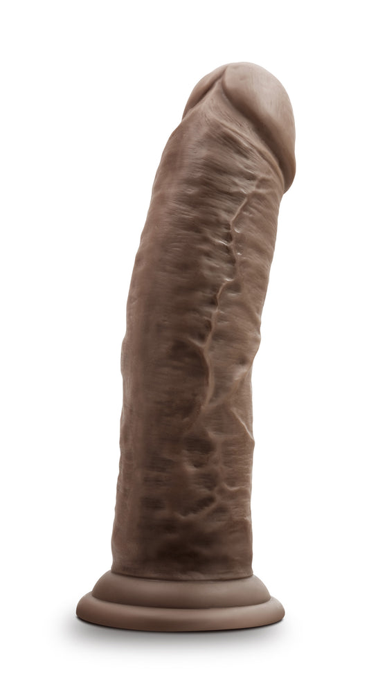 "Dr. Skin Silicone - Dr. Shepherd - 8 Inch Dildo  With Suction Cup - Chocolate BL-15906"