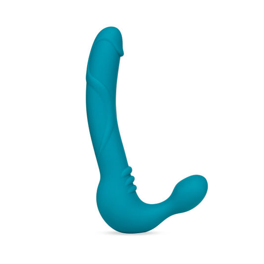 "Temptasia - Luna - Strapless Silicone Dildo - Teal BL-81302"