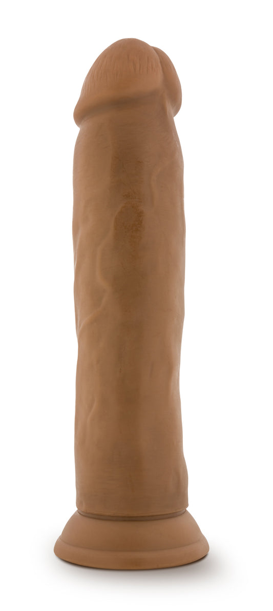 "Dr. Skin Silicone - Dr. Henry - 9 Inch Dildo With  Suction Cup - Mocha BL-27957"