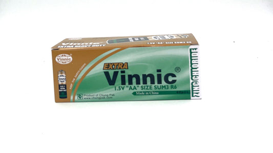 Vinnic Extra Heavy Duty AA - 4 Pcs Shrink Pk. - 40 Pcs. Box SPER6MSG