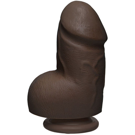 "The D - Fat D - 6 Inch With Balls - Firmskyn -  Chocolate DJ1705-78-CD"