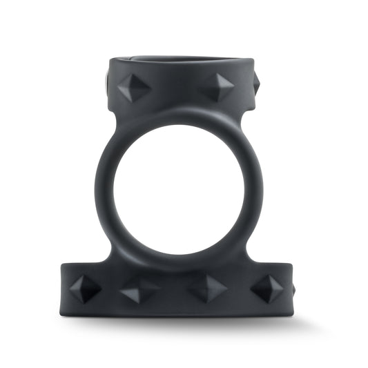 "Performance - Vs8 - Silicone Double Cock & Ball Strap - Black BL-91735"