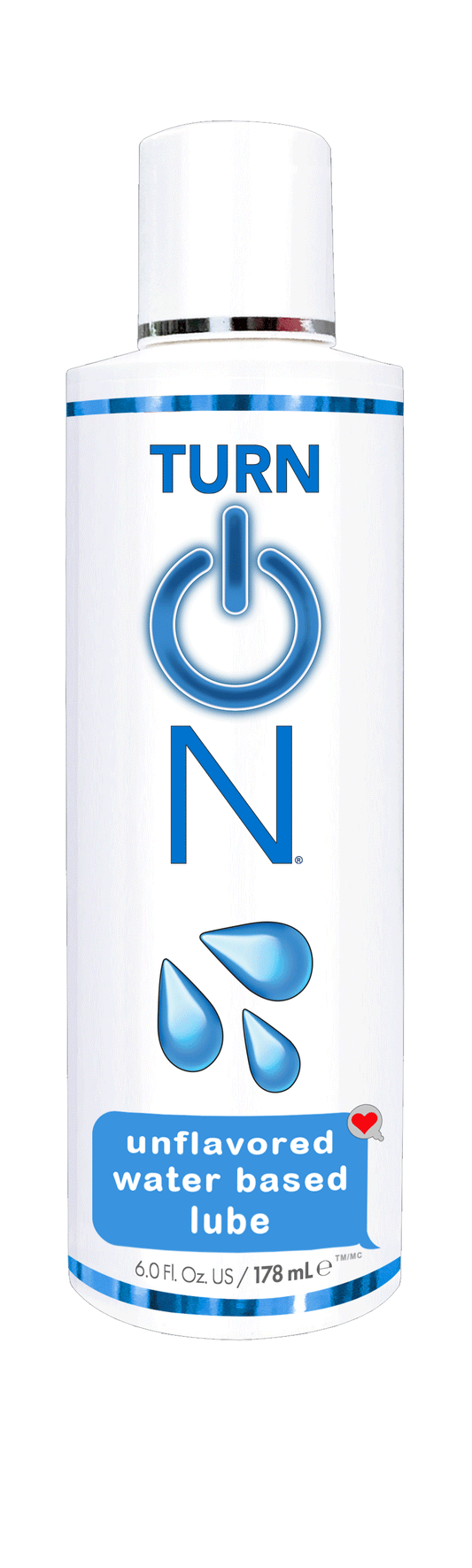 "Turn on Unflavored Water Based Lube - 6 Fl. Oz. WT56015"