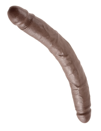 "King Cock 12 Inch Slim Double Dildo - Brown PD5516-29"