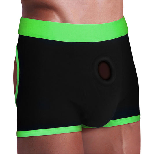 "Strap-on Black/green Boxers - Xs/s TMN-GL-4998"