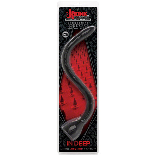"In Deep - Silicone Anal Snake - Black DJ2401-30-CD"