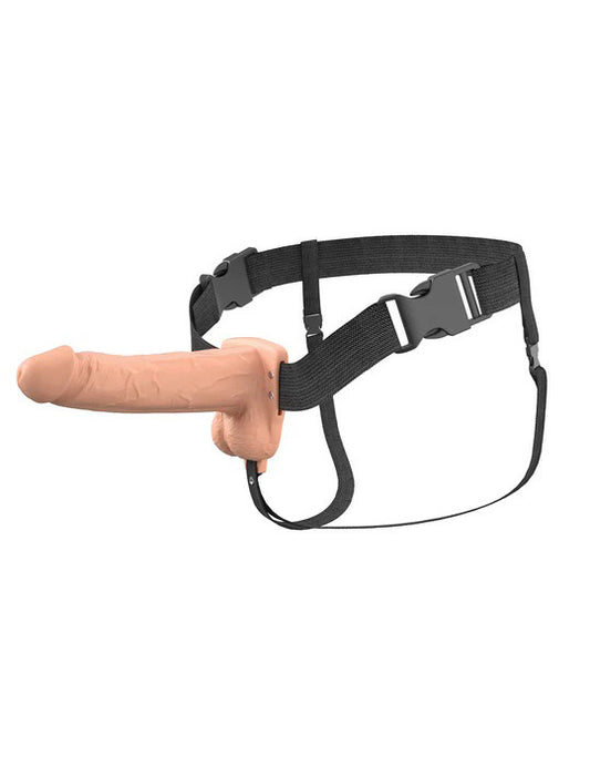 "Fantasy X-Tensions Elite 7 Vibrating Hollow Silicone Strap-on - Light PD4171-21"