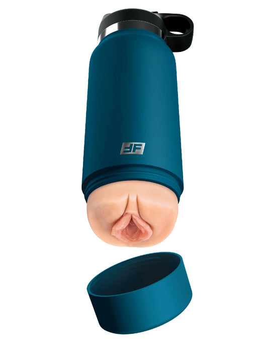 "Fuck Flask - Private Pleaser - Blue Bottle - Light PDRD627-21"