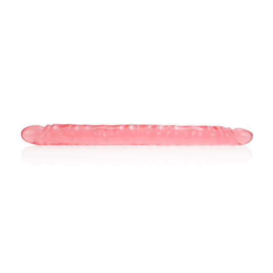 "Slim Jim Duo 17 Inches Veined Super Slim Dong - Translucence SE0281902"