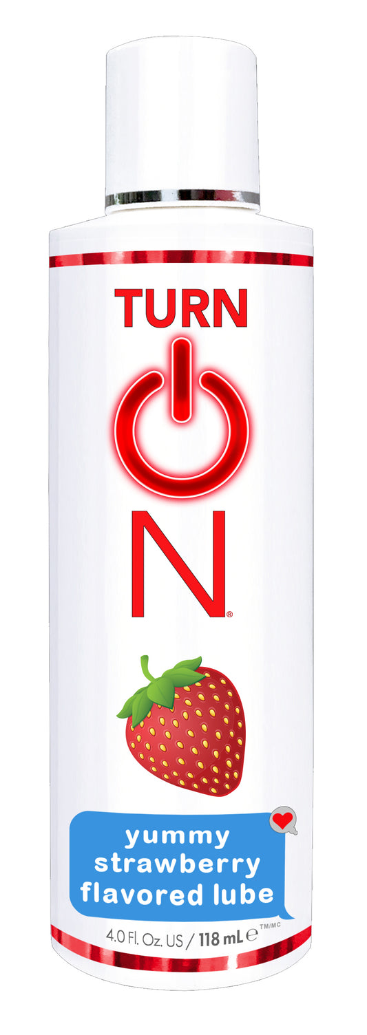 "Turn on Yummy Strawberry Flavored Lube  - 4 Fl. Oz WT56514"