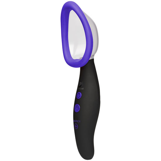 "Merci - Pumped - Rechargeable Automatic Vibrating  Pussy Pump - Black DJ2408-05-BX"