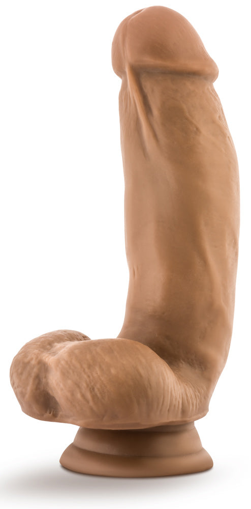 "Dr. Skin Silicone - Dr. Samuel - 7 Inch Dildo With Suction Cup - Mocha BL-16737"