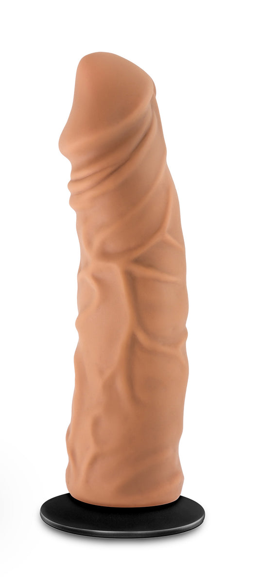 "Lock on - Argonite - 8 Inch Dildo With Suction Cup Adapter - Mocha BL-51267"