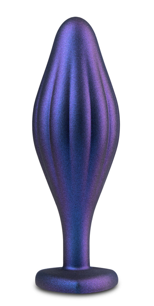 "Anal Adventures Matrix - Wavy Bling Plug -  Sapphire BL-10102"