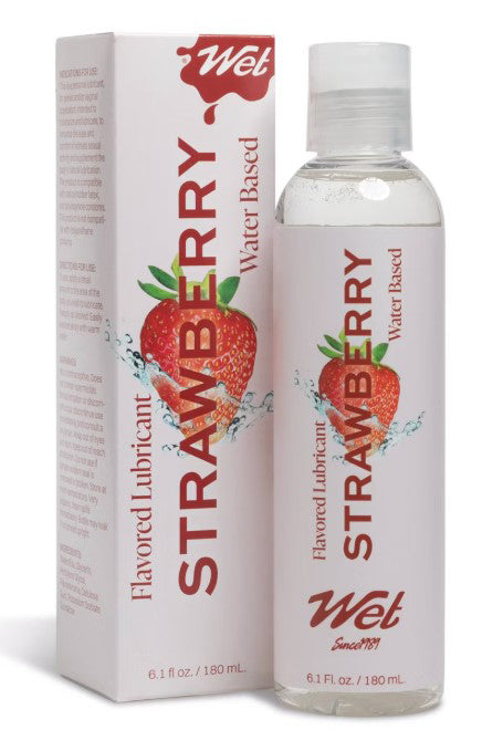 "Wet Flavored Lubricant Sexy Strawberry 6.1oz WT26409"